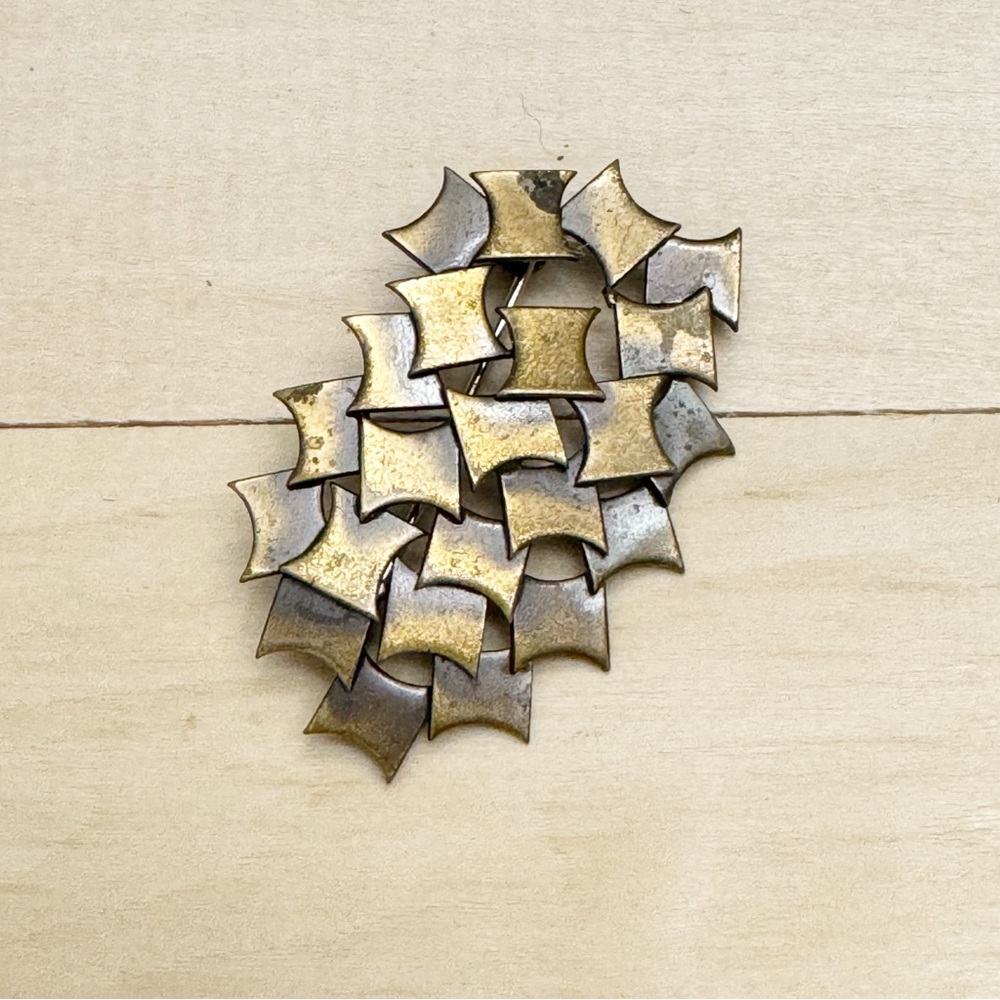 Vintage Brass Brooch Pin Made in West Germany Rare